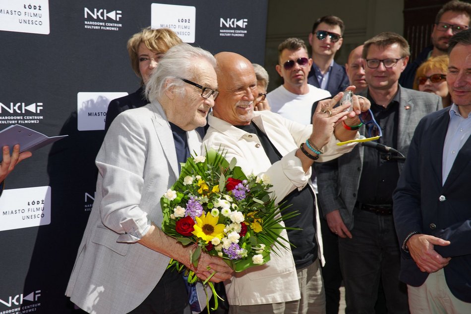 Jerzy Skolimowski w Alei Gwiazd na Piotrkowskiej