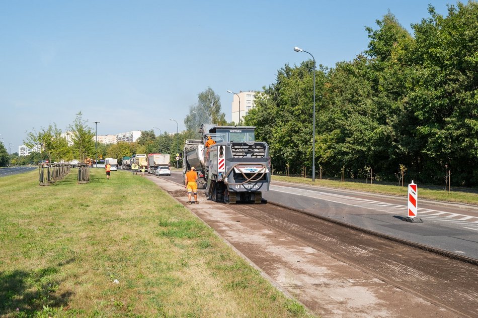 Remont Przybyszewskiego, prace na odcinku pomiędzy Augustów a Puszkina