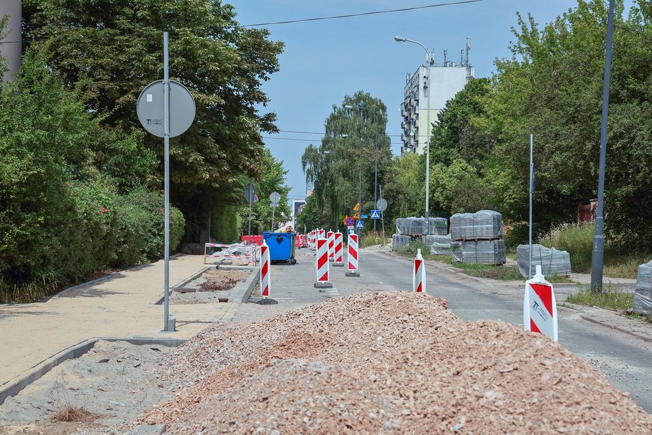 Łódź. Remont Krzywickiego. Zaglądamy na plac budowy na Radiostacji