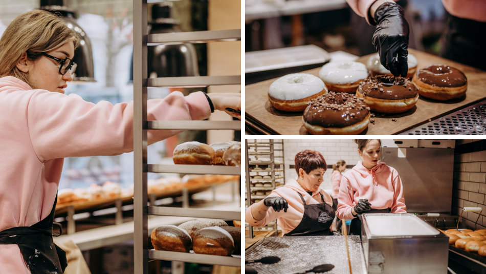 Łódź. Tłusty czwartek w Łodzi od kulis. Tak smaży się 5 tys. pączków w Gorącej Pączkarni!