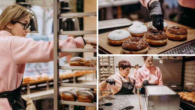 Tłusty czwartek w Łodzi od kulis. Tak smaży się 5 tys. pączków w Gorącej Pączkarni! [ZDJĘCIA]