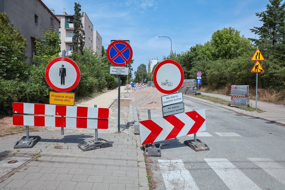 Łódź. Remont Krzywickiego. Zaglądamy na plac budowy na Radiostacji