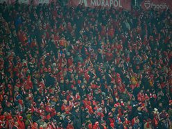 Łódź. Kibice na meczu Widzewa Łódź z Koroną Kielce