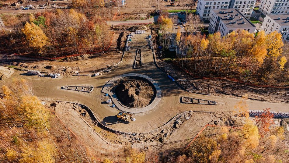 Łódź. Remont Kaczeńcowej. Zobacz nowe rondo i drogę z lotu ptaka!