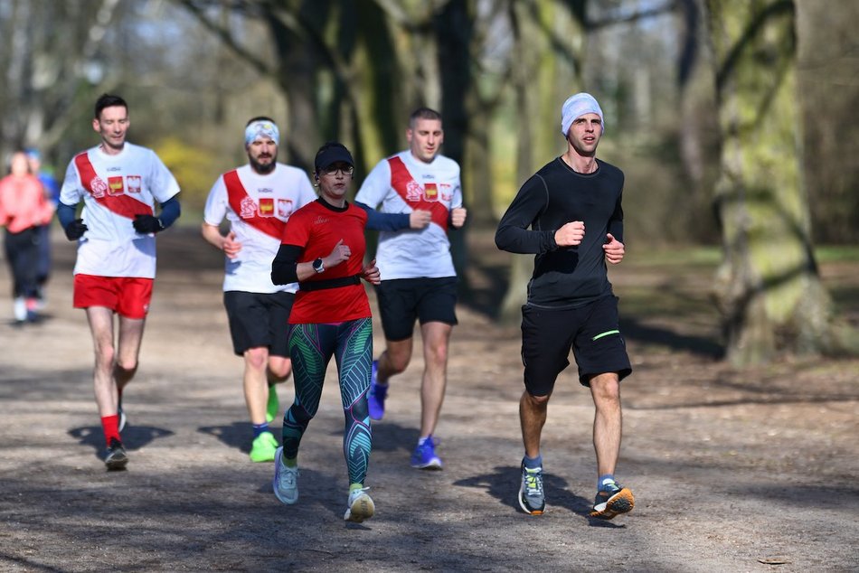 Łódź. Wielkanocny Parkrun w Parku Poniatowskiego