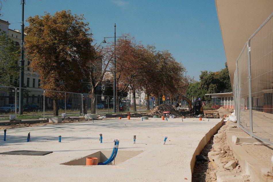 Remont krańcówki MPK Łódź przy Północnej