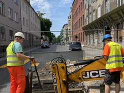 Start prac na ulicy Lipowej w Łodzi