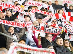 Kibice na meczu ŁKS Łódź - Ruch Chorzów