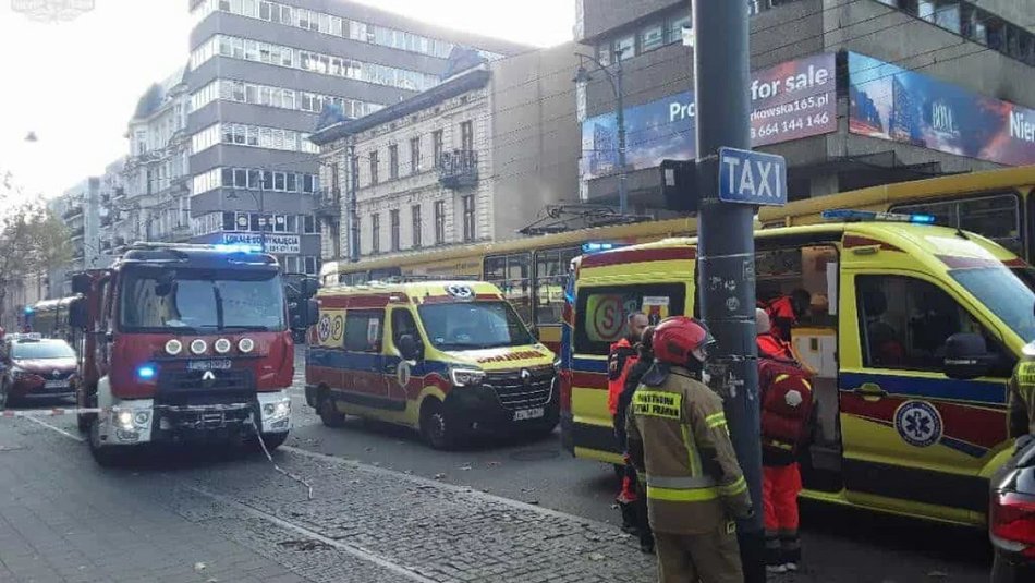 Zderzenie tramwajów w centrum Łodzi! Duże utrudnienia w ruchu