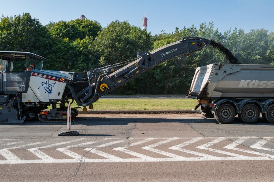 Remont Przybyszewskiego, prace na odcinku pomiędzy Augustów a Puszkina