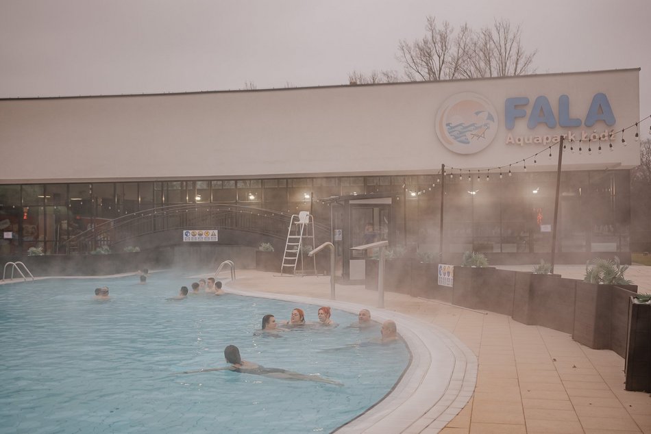 Zimne pływanie w Aquaparku Fala