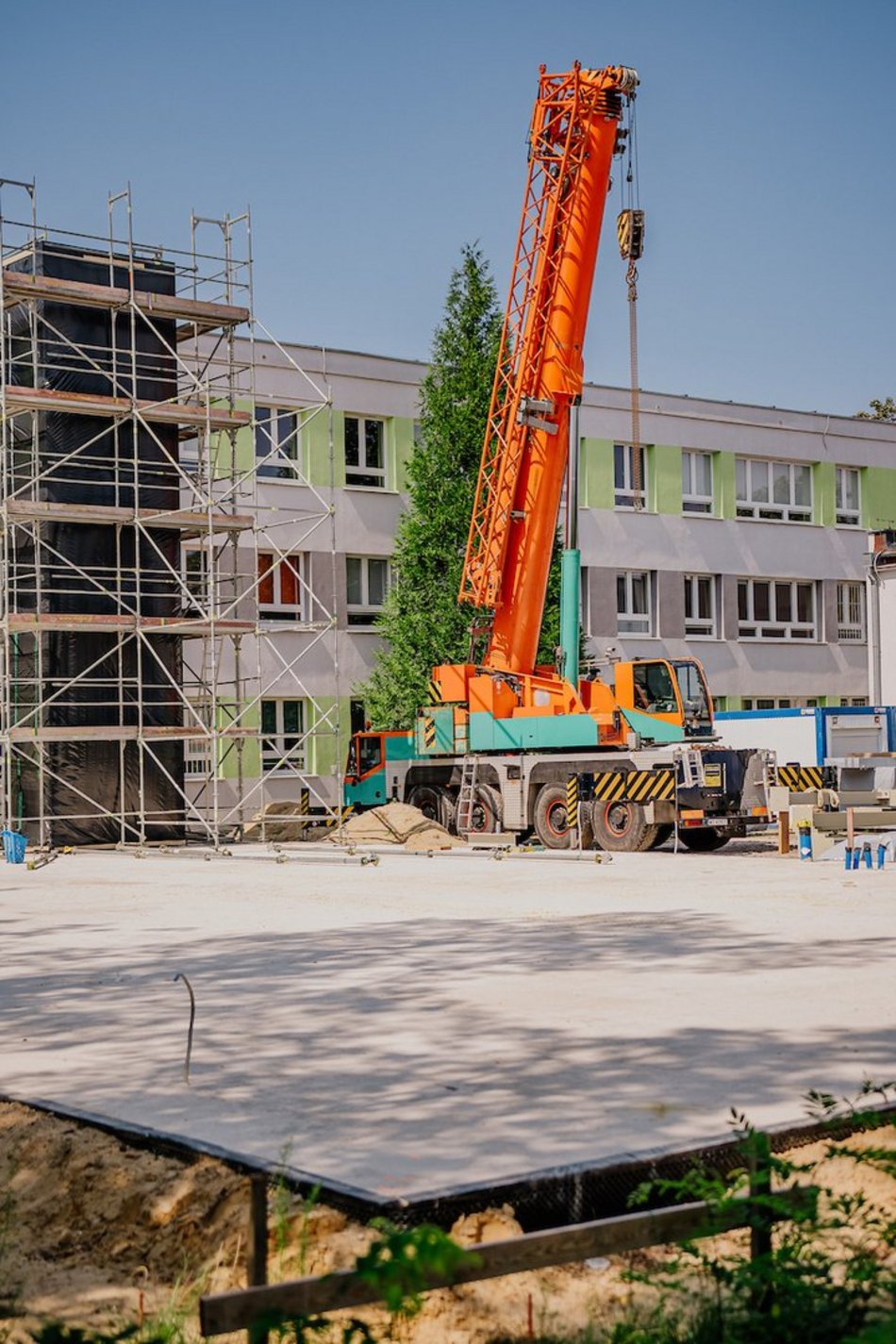 Łódź. Rozbudowa Szkoły Podstawowej nr 169 w Łodzi. Prace nie zwalniają tempa!
