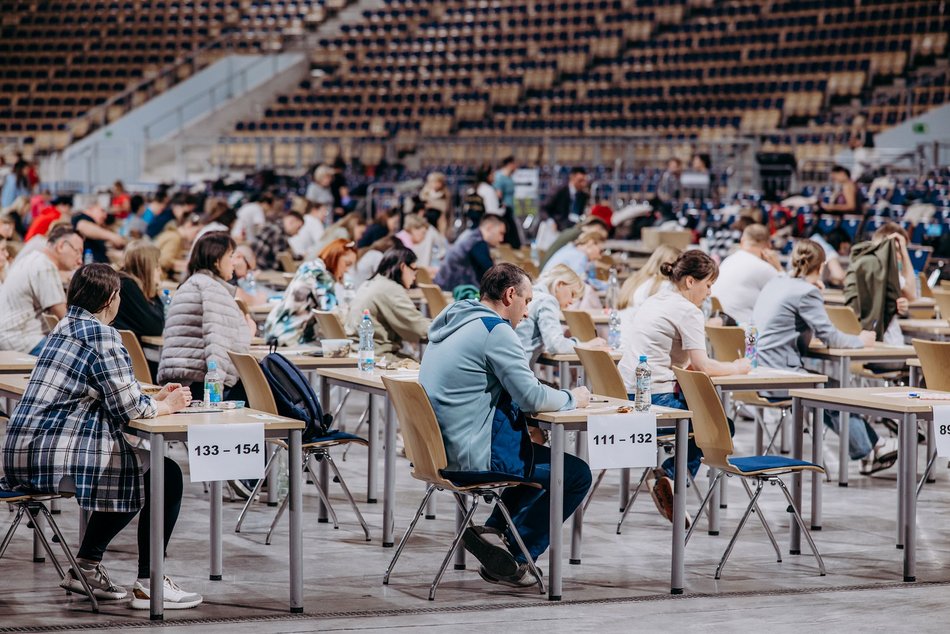 Łódź. Atlas Arena największą salą egzaminacyjną w Polsce! Medycy sprawdzają swoją wiedzę