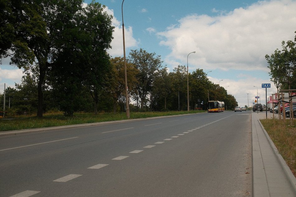 Łódź. Ulica Lodowa w Łodzi - odcinek po remoncie