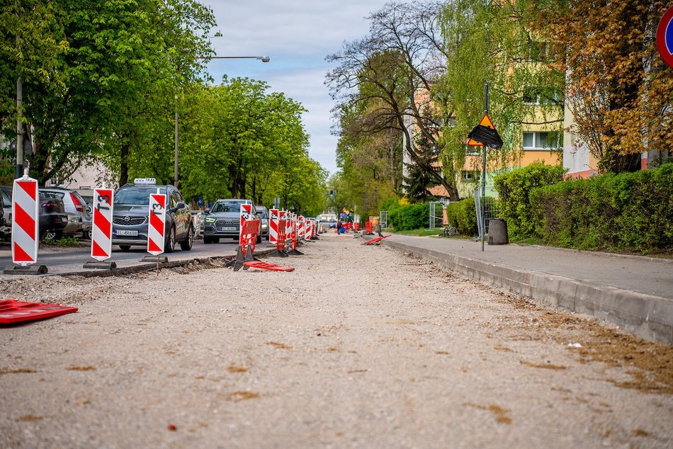 Łódź. Remont Wielkopolskiej. Mogą układać pierwszą warstwę asfaltu