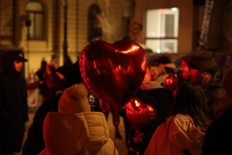 Łódź. Walentynki w Pasażu Rubinsteina w Łodzi. Aż czuć miłość w powietrzu!