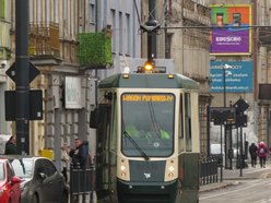 Pierwszy tramwaj MPK Łódź na Przybyszewskiego