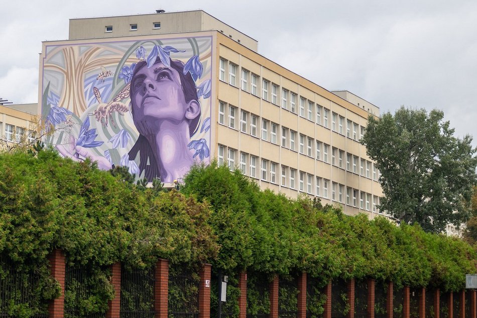 Nowy mural na mapie Łodzi! „Ciekawość” pojawiła się na kampusie Politechniki Łódzkiej