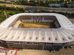 stadion piłkarski z lotu ptaka