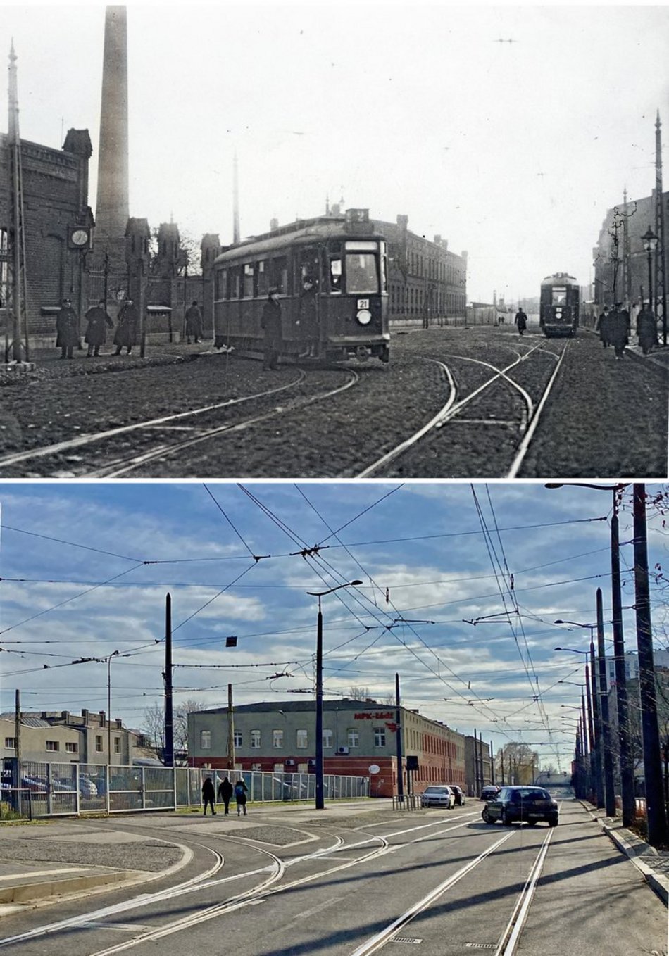 dawna obecna lodz refotografie