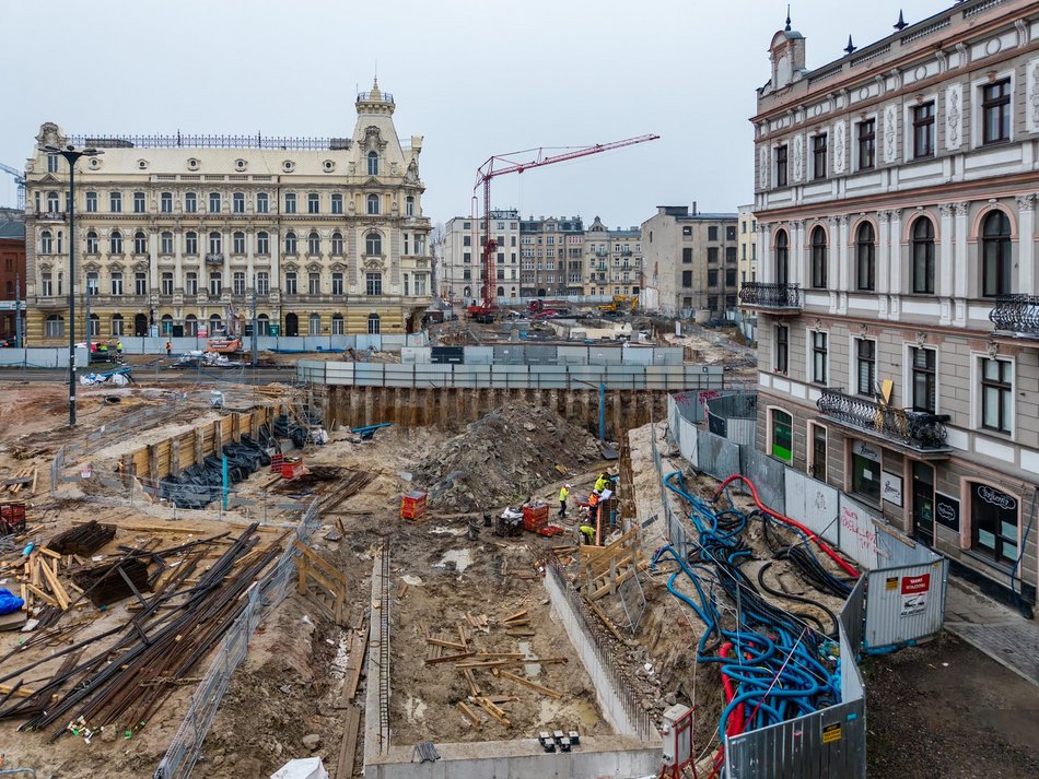 Tunel pod Łodzią. Budowa stacji Łódź Śródmieście nie zwalnia tempa