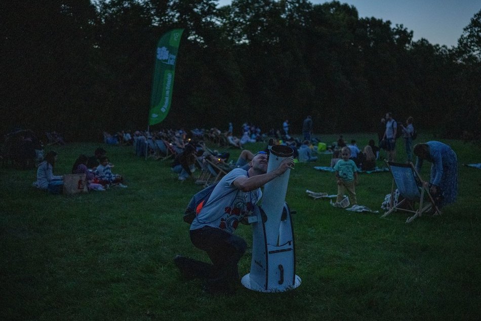 Łódź. Co to był za wieczór! Noc spadających gwiazd w Ogrodzie Botanicznym w Łodzi