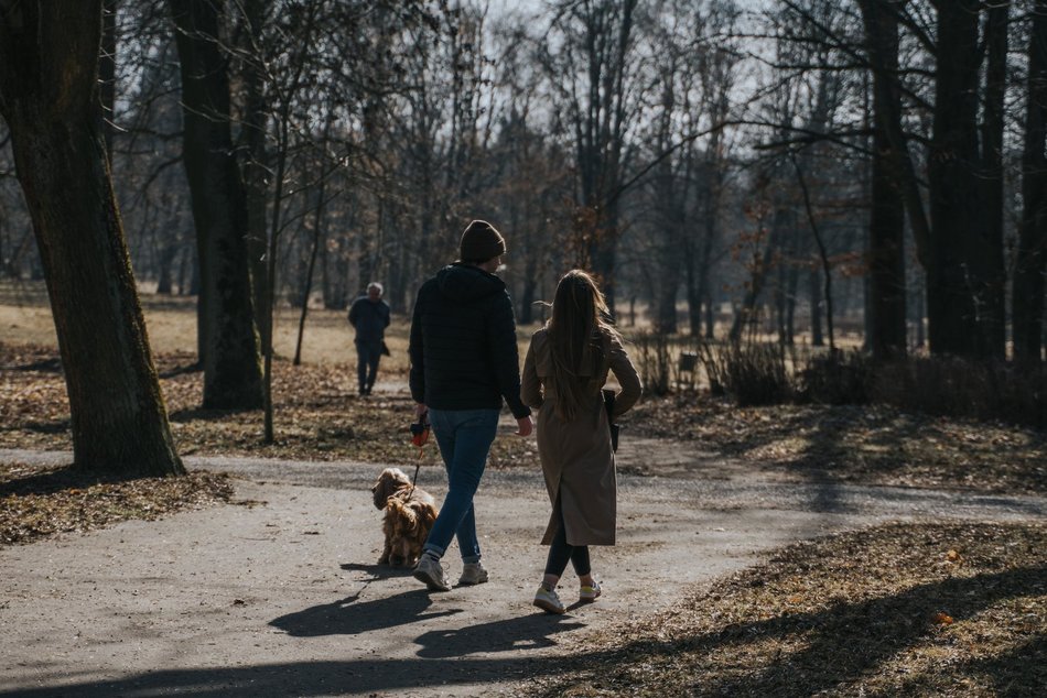 Łódź. Dobra pogoda w Łodzi sprzyja spacerowaniu! Tłumy w Parku na Zdrowiu w Łodzi