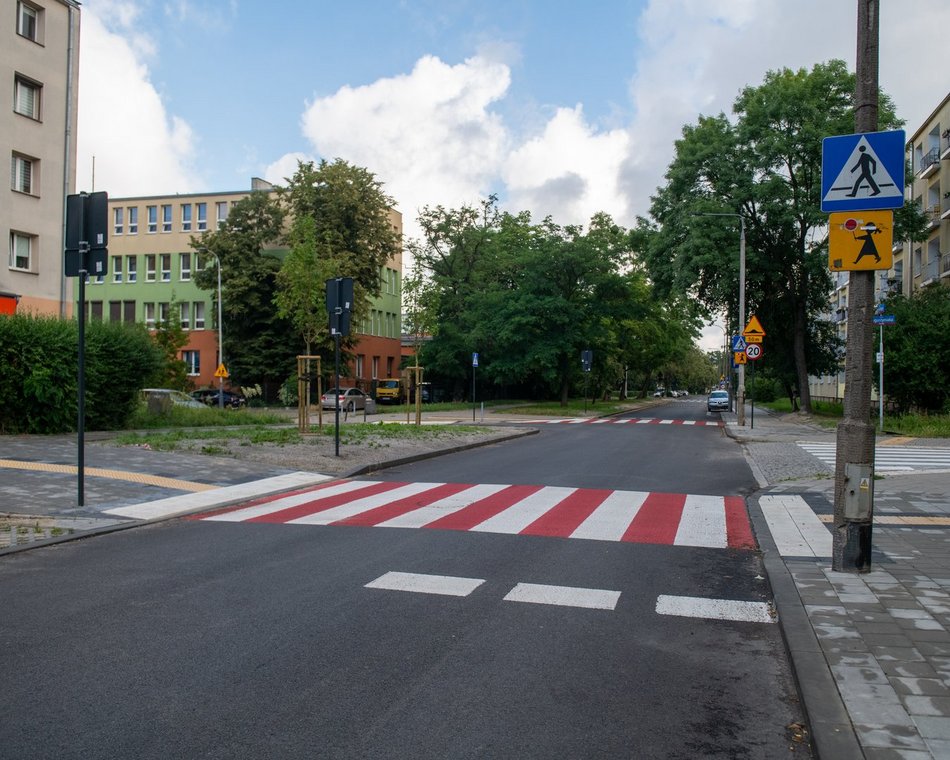 Ulica Ossowskiego po remoncie 