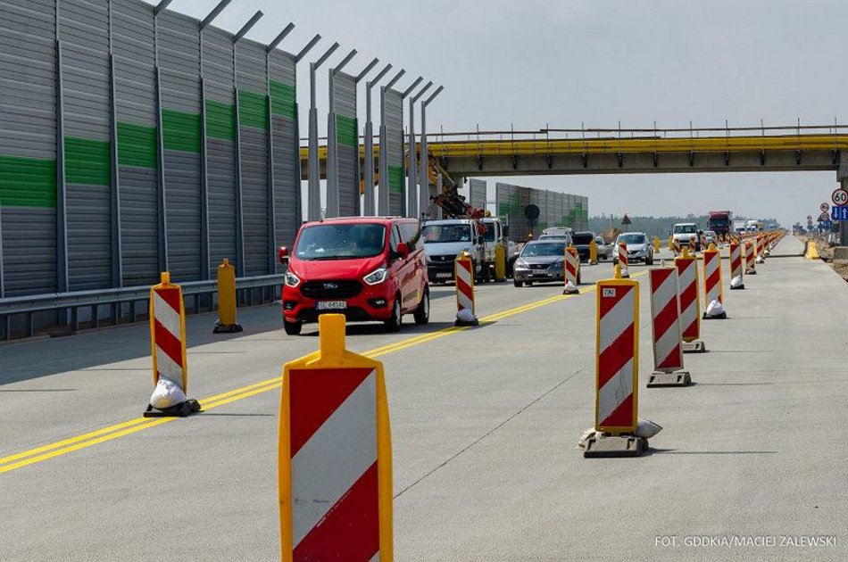 Remont na autostradzie A1 w kierunku Gdańska