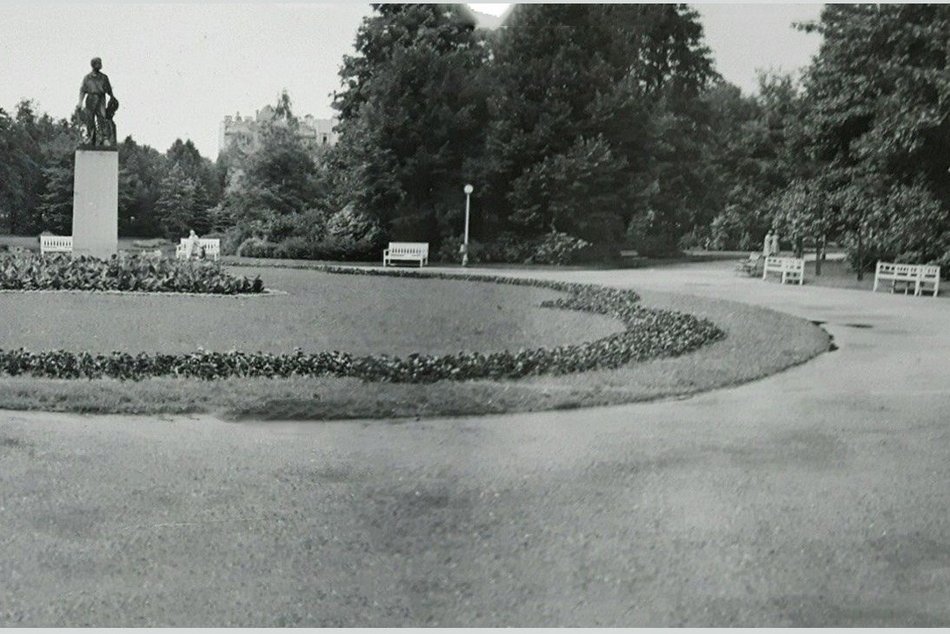 Łódź. Park Staszica na starych fotografiach