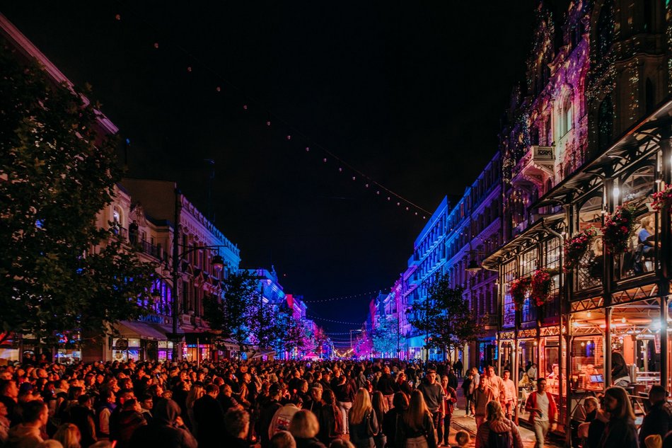 festiwal światła w Łodzi