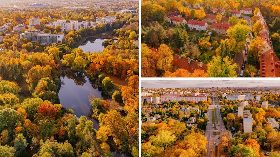 Łódź. Jesienna Łódź z lotu ptaka. Te zdjęcia zapierają dech w piersiach