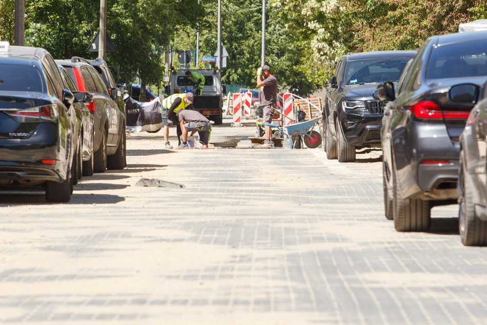 Ulica Lorentza w remoncie