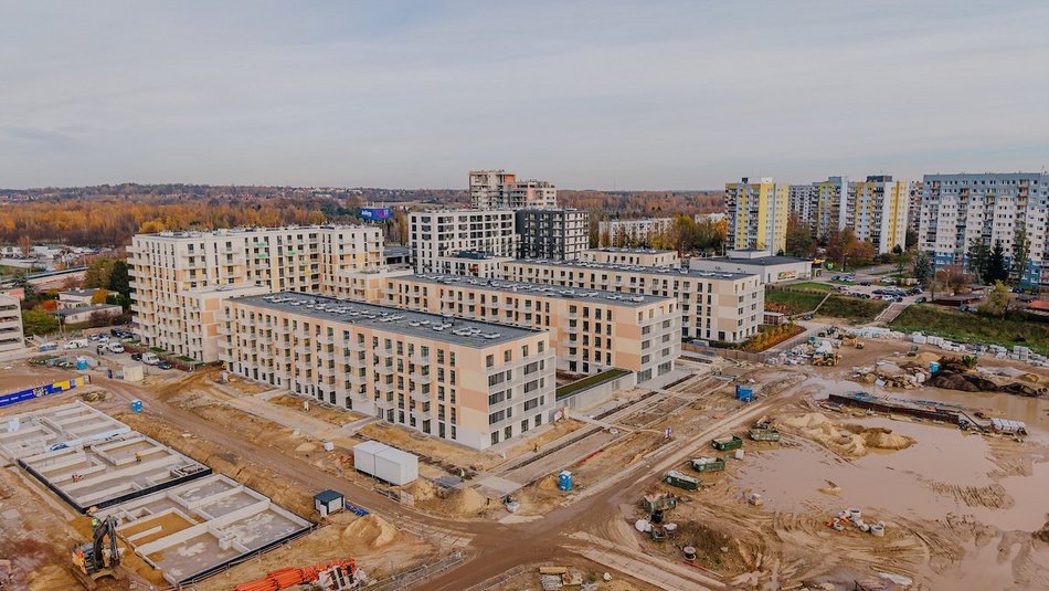 Łódź. Mieszkania zamiast Tesco. Zobacz, jak powstaje osiedle Zenit na Widzewie