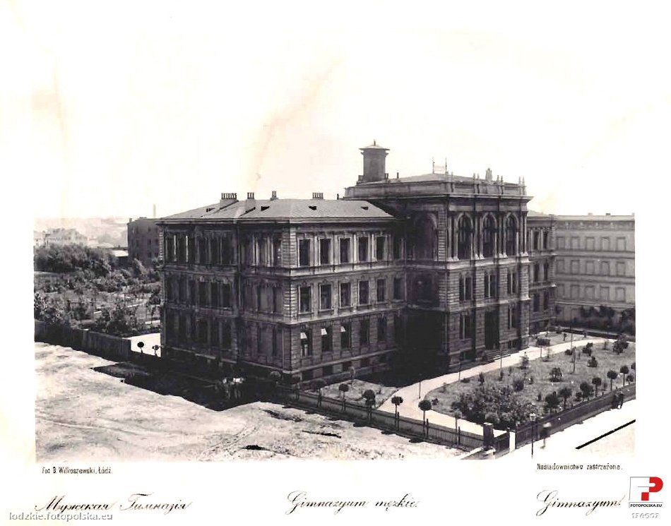 dawna fotografia pokazująca miasto Łódź w XIX wieku