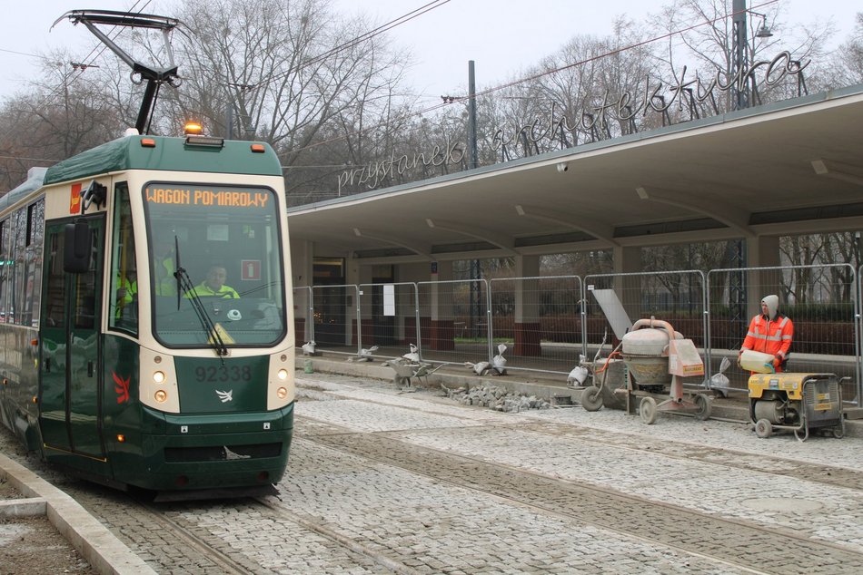 Łódź. MPK Łódź testuje nowe torowisko. Remont krańcówki Północna w Łodzi na finiszu