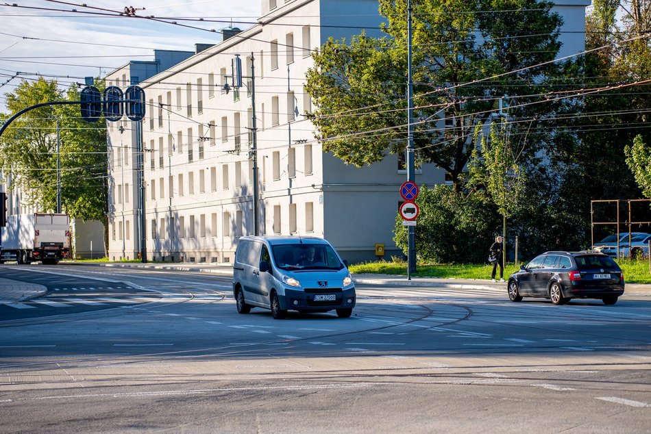 Skrzyżowanie Przybyszewskiego z Kilińskiego otwarte