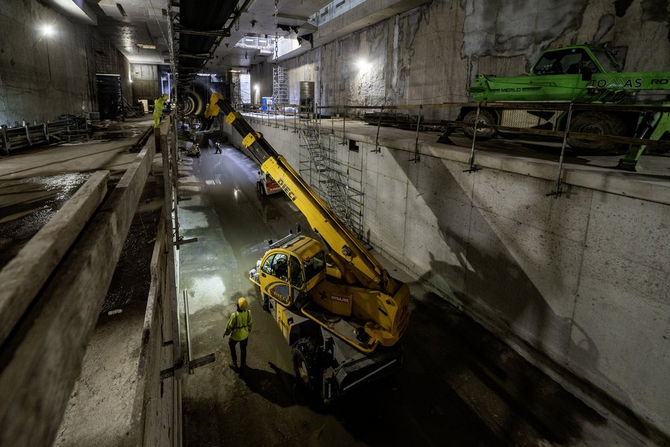 Tunel pod Łodzią. Budowa stacji Łódź Polesie od środka