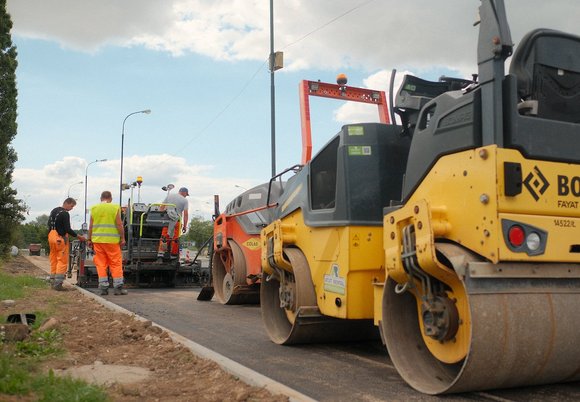 Łódź. Remont ul. Puszkina w Łodzi