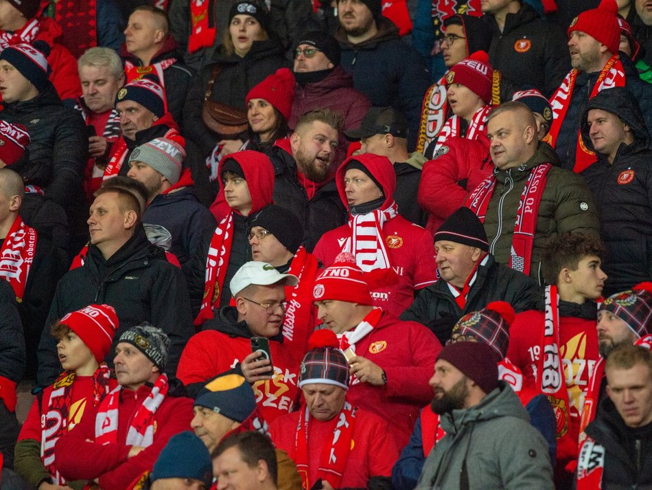 Kibice na meczu Widzew Łódź – Zagłębie Lubin