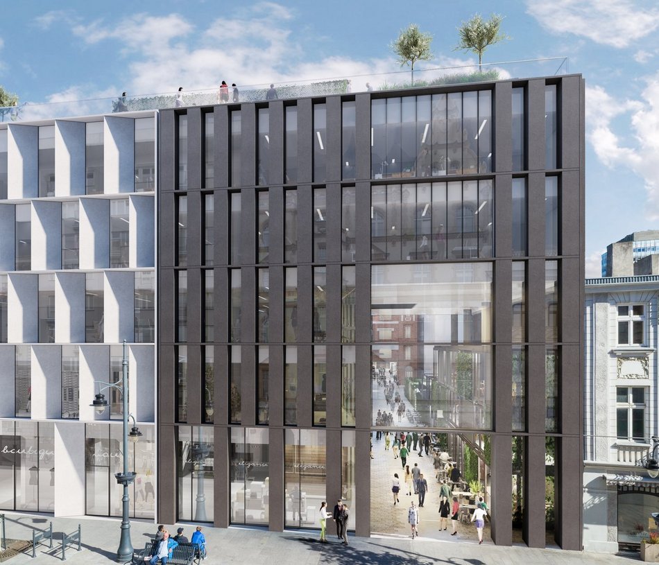 Budynek Fern w OFF Piotrkowska - wizualizacja