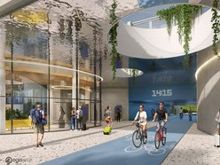 Dworzec Kolejowy w Brzezinach - wizualizacja