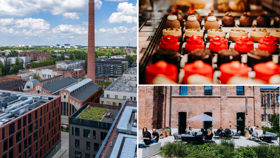 Fuzja - osiedle z drona, cukiernia Deseo