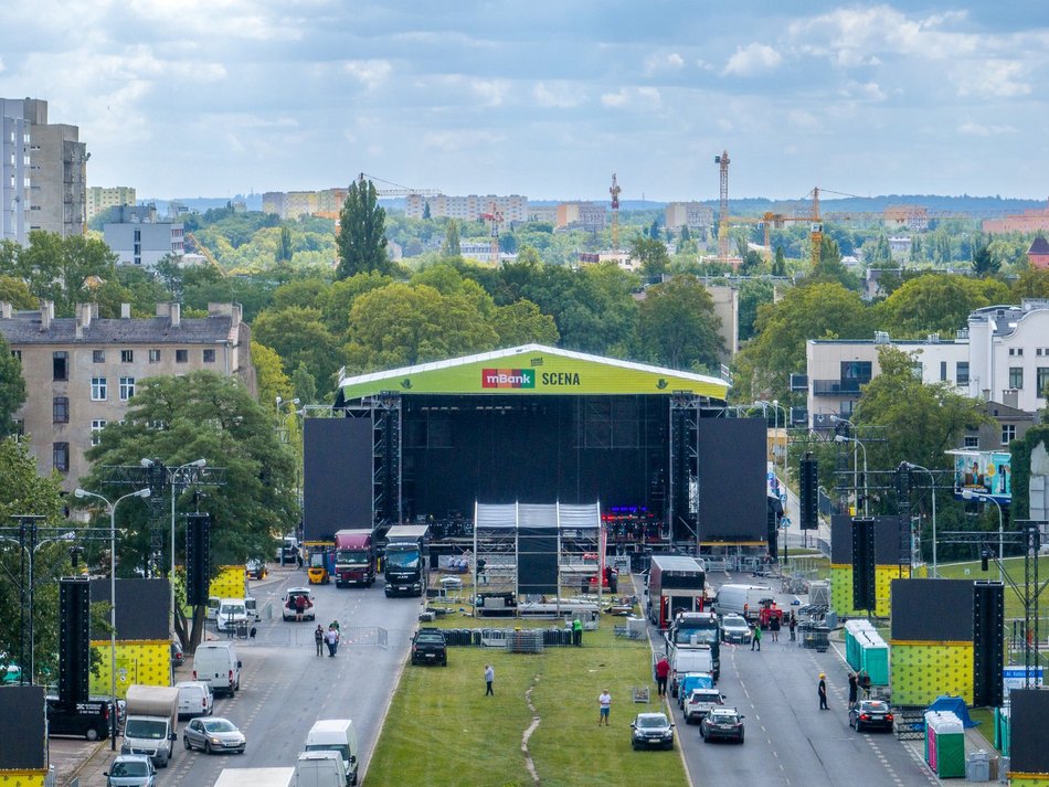 mBank scena główna w budowie