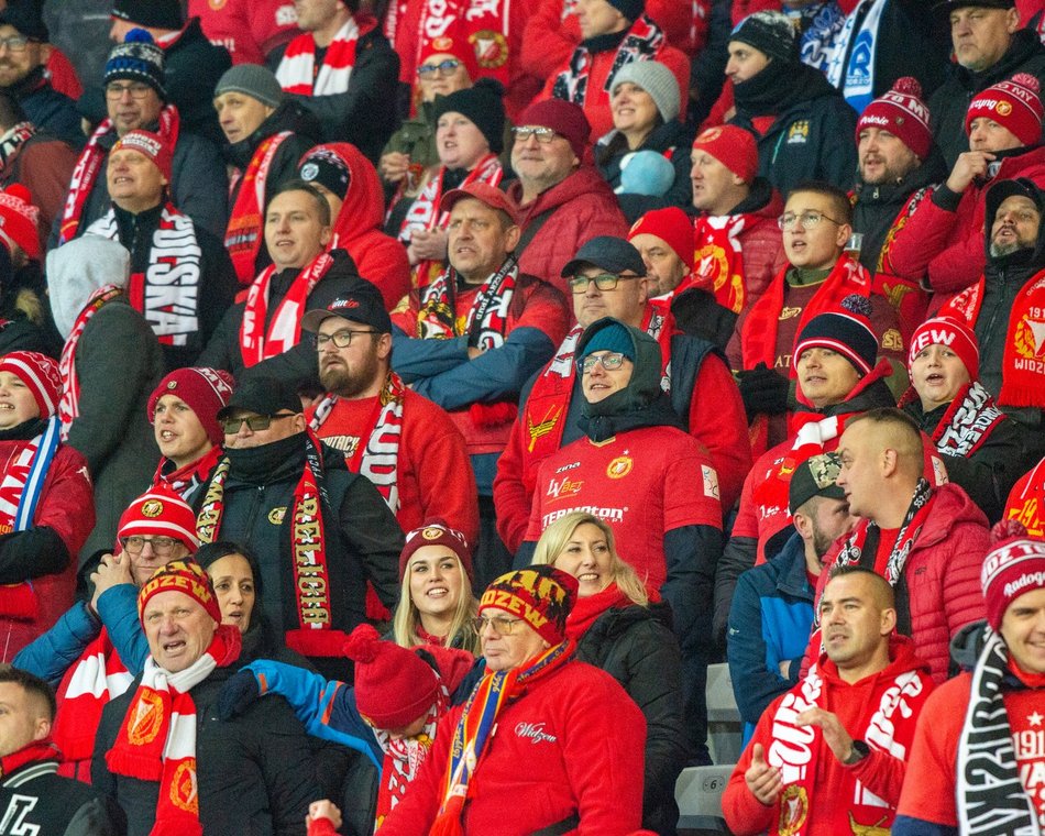 Kibice na meczu Widzew Łódź – Zagłębie Lubin