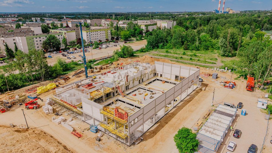 Aquapark Widzew w Łodzi. Zdjęcia z budowy