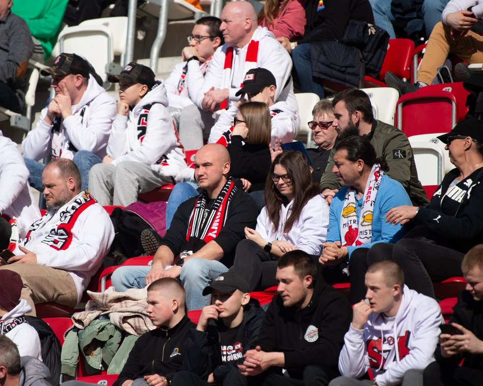 Kibice podczas meczu ŁKS Łódź - Puszcza Niepołomice