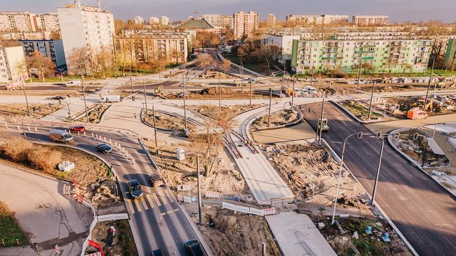 Rondo Broniewskiego w Łodzi ponownie otwarte. Kiedy wróci ruch i autobusy MPK Łódź?