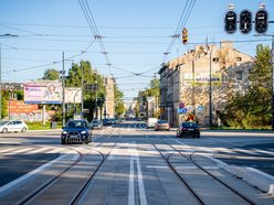 Skrzyżowanie Przybyszewskiego z Kilińskiego otwarte