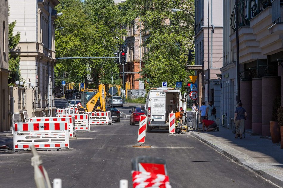 Łódź. Remont Wigury w Łodzi. Pierwszy odcinek niemal gotowy. Kiedy wróci ruch dwukierunkowy?